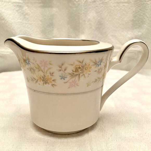 VINTAGE Noritake “Blossom Time” #7150 Fine Ivory China Creamer Pourer Pitcher - Picture 5 of 9